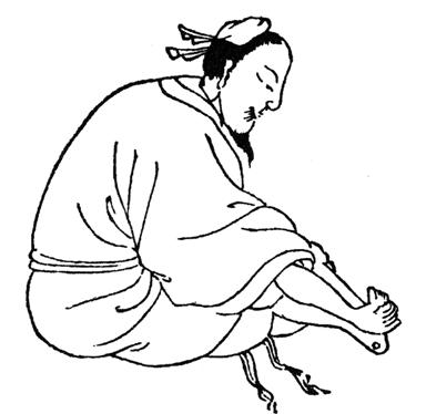 Taoista masujący stopy